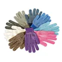 1115 Knit Gloves With PVC Dots, Black Size 8