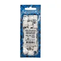 White Cable Clips 10–14 mm, 25 pcs.