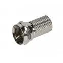 F Connector 6.4 mm RG6 FC010 ZIN SAT, 20x12x12 mm