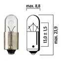 Bulb 12/4 BA9s 4088 FL