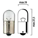 Bulb 12/5 BA15s 4025 FL