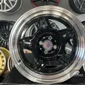 Rim Alpina Spyder style for E30 17X8J 4X100 ET30 73.1 Black with polished lip